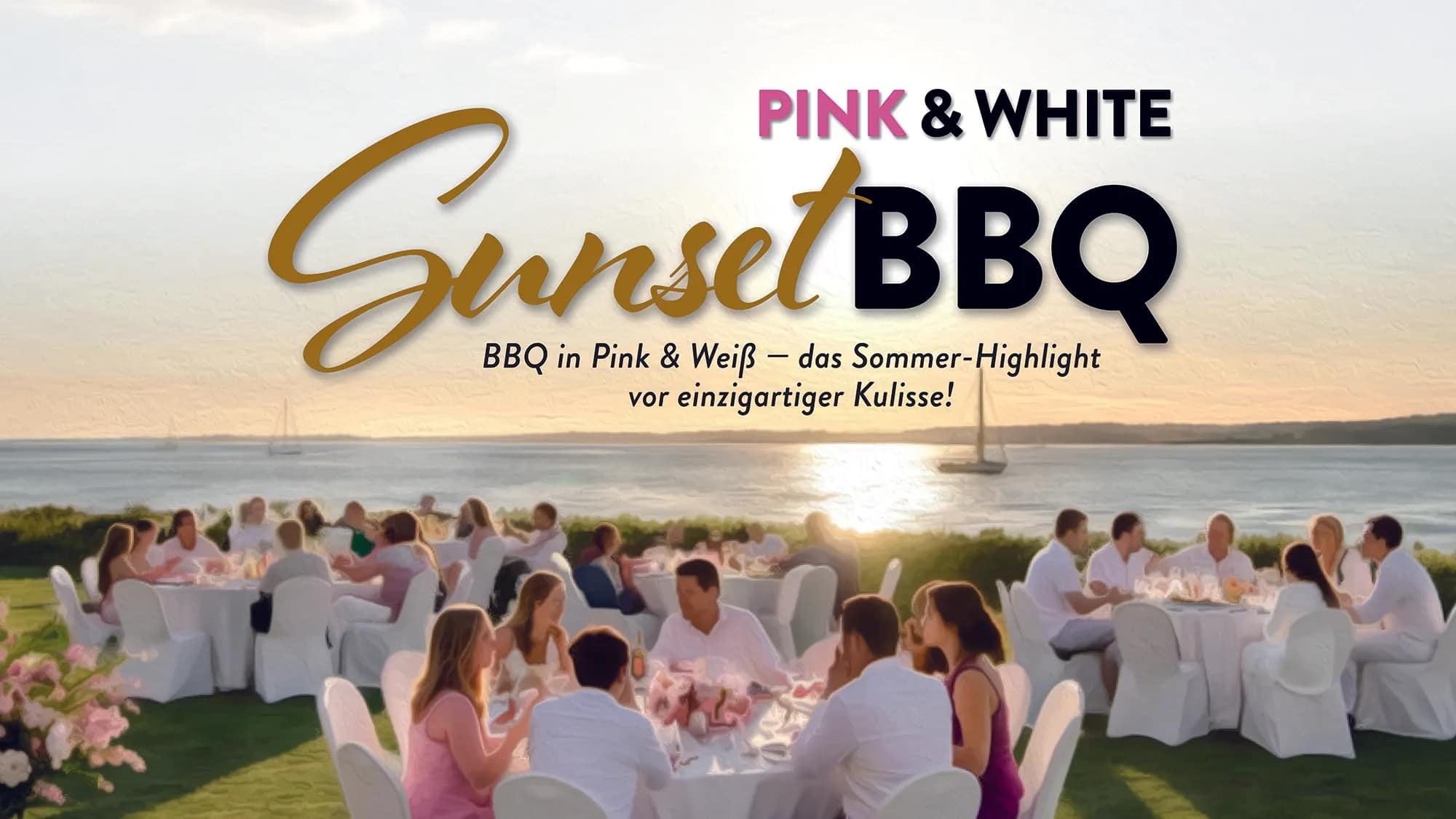 Pink & White Sunset BBQ